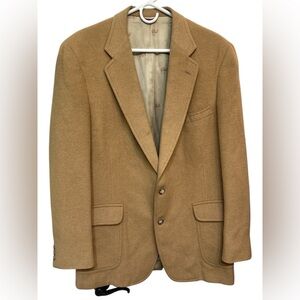 Vintage Jos A Bank Premier Collection 100% Camel Hair Blazer